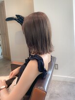 ネイヴィル オモテサンドウ(navile omotesando) ☆ブリーチなしシアーベージュ外ハネボブ☆