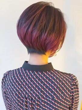 モリオフロムロンドン 原宿本店(morio from London) 【morio原宿】美フォルムショート オリジナル裾カラー