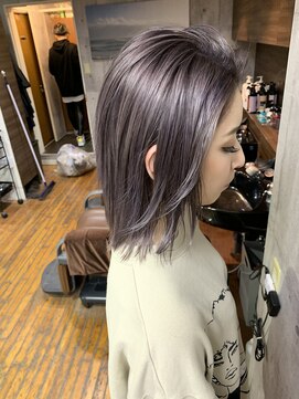 ラフ 難波店(LAFF) #黒髪#ボブルフ#ネビージュ#小顔#ワンレン