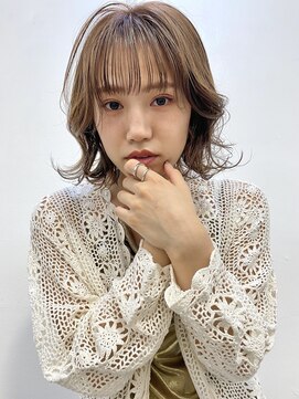 ネス(ness) 【RIMMA】ピンクベージュ◎ウルフボブ