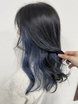 ヘアーデザインサロン スワッグ(Hair design salon SWAG) インナーカラー　blue