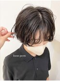 ショートヘアのゆるめルーズパーマ★