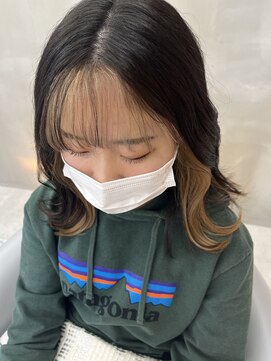 ロンドルーチェ 心斎橋(Lond luce) ダークアッシュ/ミディアムレイヤーカット［髪質改善/縮毛矯正］