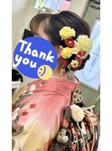 はんなり編みこみヘア