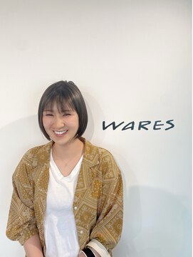 ウェアーズ(WARES) 暗めながらも透明感を!グレージュボブ◎20代30代40代