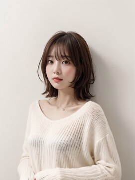 トゥーリ 薬院店(tuuli) 大人女性◆艶レイヤー前髪ピンクベージュ 髪質改善 縮毛矯正