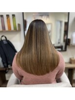 ルフレ 新宿本店1st(Reflet)&nbsp;ブリーチ毛に縮毛矯正