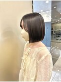 ショートボブマッシショート/前髪/イメチェン/グレージュカラー