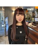 イルミナカラーでサラサラツヤツヤロング＊姫カットにも◎