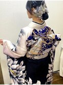 ２０２５☆祝２０歳成人式♪ 【振袖着付け+ヘアセット】