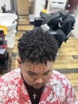 バーバーブロス(BAR BER bro's)&nbsp;スパイキーショートアフロ/浦安／針金パーマ/メンズパーマ