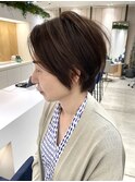 大人ひし形ショート/白髪ぼかしハイライト/武蔵小杉/自由が丘