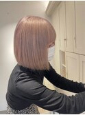 14203ミルクティーアッシュミルクティーベージュハイトーンボブ