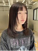 ミディアムレイヤースタイル
