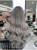 ホワイトシルバーカラー/髪質改善/シールエクステ/ギャル