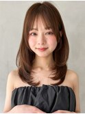 小顔カット薄めバング似合わせカット外ハネボブ愛され美髪