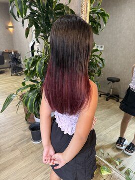 トラックヘアークリエイト(TRACK HAIR CREATE) レイヤー　グラデーションカラー