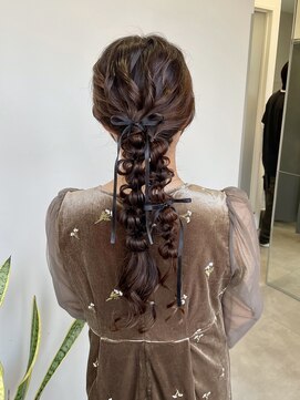 ゴウトゥデイシェアサロン 町田店(GO TODAY SHAiRE SALON) お呼ばれ編み下ろしアレンジ♪