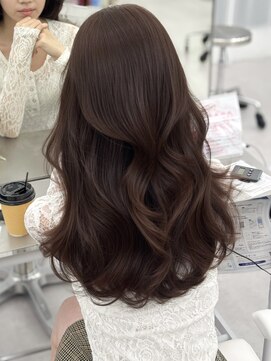 アマトウキョウスマートサロン(AMA TOKYO×Smart Salon) 韓国ヘア　透明感カラー　チョコレートブラウン