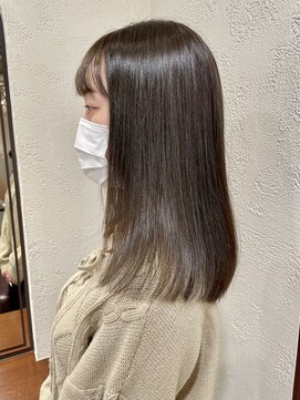 ペイジヘアー(paige hair) オリーブカラー/ブリーチなし透明感カラー