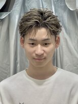 ディア 大宮店(DIA) 大宮ハイライトローライトフェザーショートメンズセンターパート