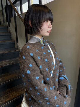 ヘアー アイス ルーチェ(HAIR ICI LUCE) ダークグレージュ/春カラー/レイヤーボブ/顔まわりレイヤー/堀場