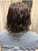 ゆるウェーブ×外ハネボブパーマ
