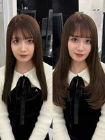シィム(CYM) エクステ/ビフォーアフター/ロング/ナチュラルレイヤーカット