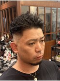 波巻きツイストスパイラルリバースセンターパートニュアンスパY