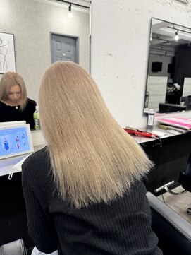 プライズ 所沢プロぺ通り店(prize) ハイトーンミルクティー韓国風レイヤーカット所沢