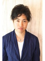 グランドライン(GRAND LINE)&nbsp;無造作トラッド系アッシュブラックショート