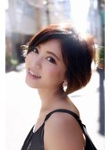 【大人っぽくて色気のあるボブ】あごの長さで小顔にみせる◎