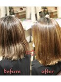 B"86　＃髪質改善ヘアエステ×ビフォーアフター