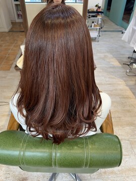 マリアバイアフロート(Maria by AFLOAT) お客様スタイル☆ツヤ感ボルドーカラー