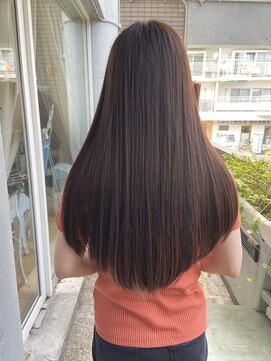 フレア 心 武庫之荘(flare) さらさらストレート＃艶カラー