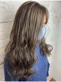 白髪ぼかしハイライト、脱白髪染め、グレージュ