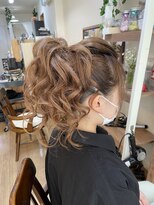 ロカット サロン(Roquat Salon)&nbsp;ロングポニーアレンジ【ヘアアレンジ　立川/立川南/八王子/袴】