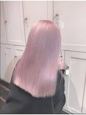 K49_ホワイトピンク ブリーチ2~3回