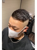 エヌドットバーバー ヒロオ(N.BARBER HIROO) フェードカット　サイドパート　ハードパート　＜広尾/恵比寿＞