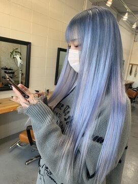 クラウド ナイン ブランシュ(CLOUD Nine blanche) ブルーカラー×シールエクステ