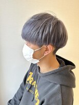 ネイヴスヘアー 福工大駅前店(Neivs Hair) メンズマッシュシルバーグレー