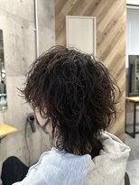 ビカムメンズヘアー 栄店(become men's hair)&nbsp;【波巻きパーマ×ウルフ】名古屋栄メンズ／ツイストスパイラル