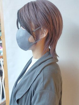 モリオフロムロンドン 原宿本店(morio from London) 【morio原宿】ラベンダーパープル　ウルフショート