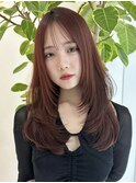 ハイライトカラーミルクティーベージュケアブリーチダブルカラー
