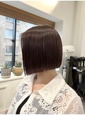 小森谷,切りっぱなしボブ,美髪,ピンクブラウングレージュg98