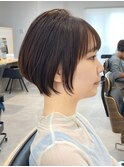 ☆デザインカラーレイヤーカットオリーブベージュ[西船橋/津田沼
