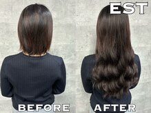 デザイン性のある付け方でワンランク上の可愛いを【EST大阪梅田/エクステ/ブリーチ/ダブルカラー】