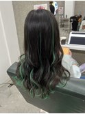 カラーエクステ☆グリーン