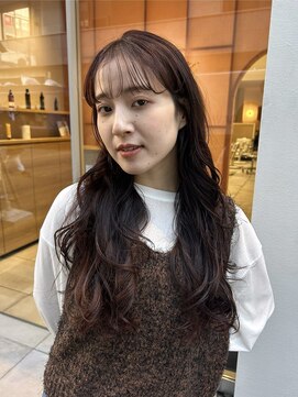 メルト 西梅田店(melt) #暖色カラー×レイヤーロングパーマ