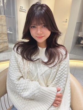 ロンドメリア 天神大名店(Lond Melia) 小顔に見せるヘア/ワンレン/ボブウルフ/ネビージュ/黒髪カタログ